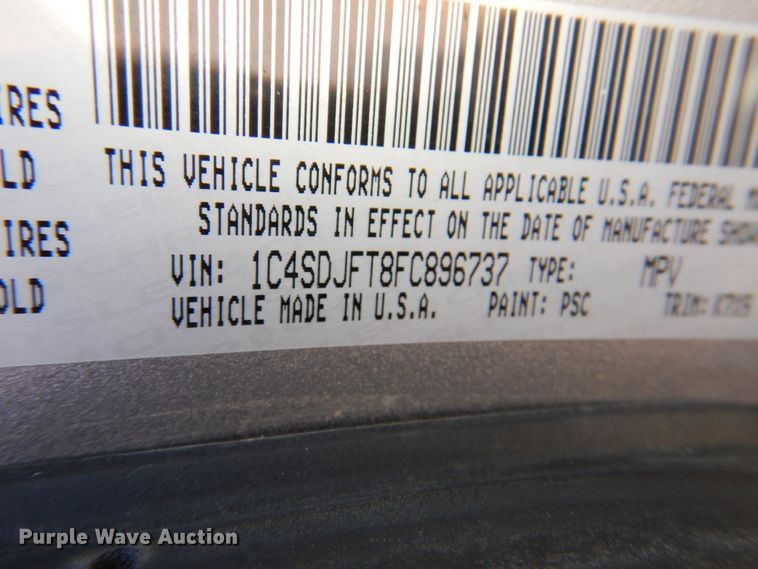 image for item DK8114 2015 Dodge Durango  SUV