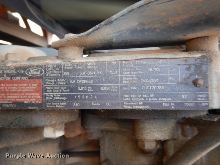 image for item DL0505 1997 Ford B800  school bus