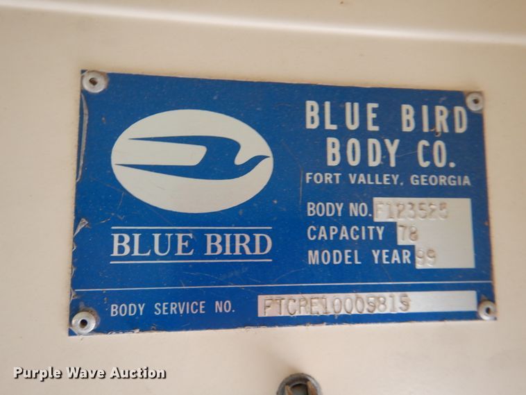 image for item DL0506 1999 Blue Bird All American RE  school bus