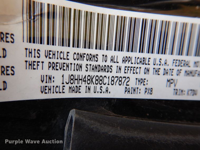 image for item DL0513 2008 Jeep Commander  SUV