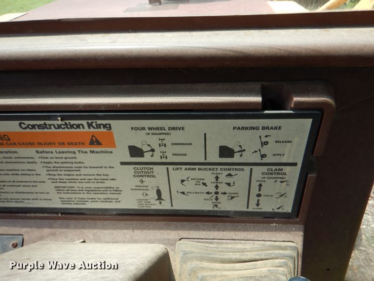 image for item DL0522 1994 Case 580 Super K  backhoe