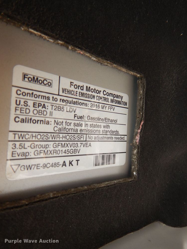 image for item DM1254 2016 Ford Taurus