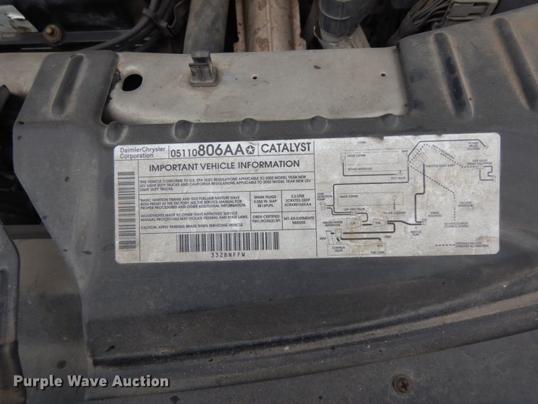 image for item DM2940 2002 Dodge Caravan  van