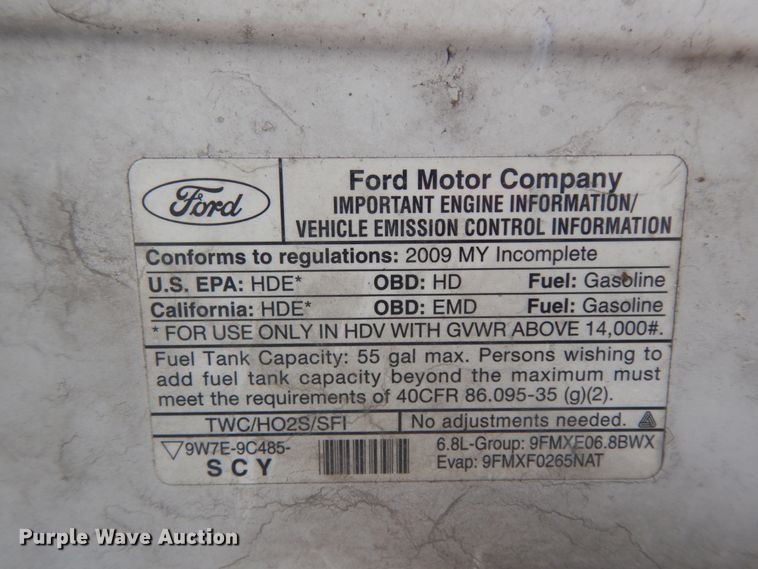 image for item DM6309 2009 Ford E450  shuttle bus