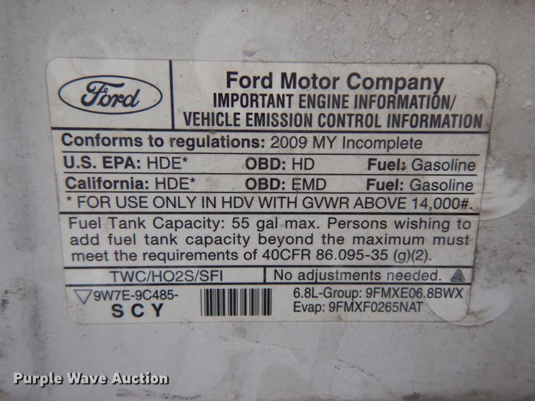 image for item DM6313 2009 Ford E450  shuttle bus