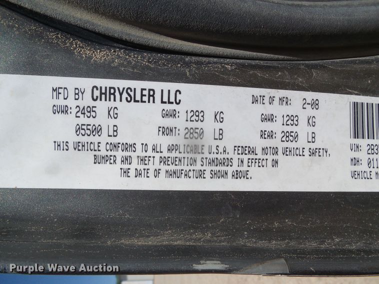 image for item GR9460 2008 Dodge Charger