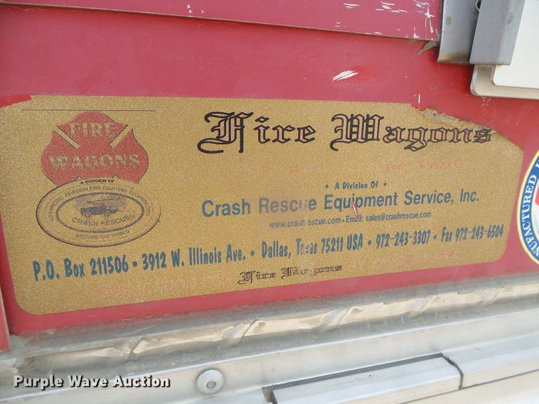 image for item GR9480 2004 CM Fire Wagon  enclosed cargo trailer