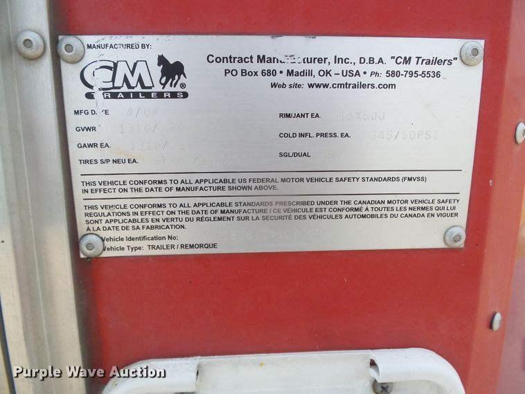 image for item GR9480 2004 CM Fire Wagon  enclosed cargo trailer