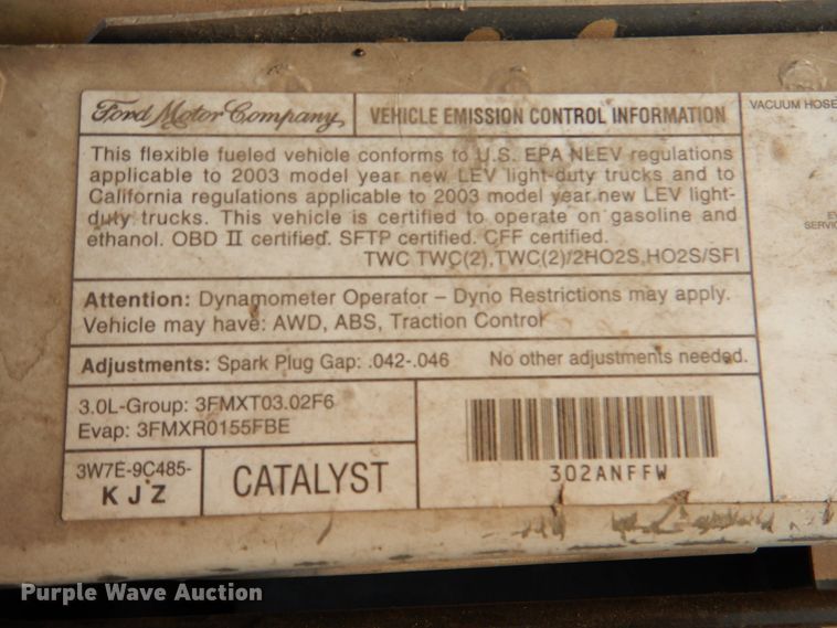 image for item IC9997 2003 Ford Ranger  SuperCab pickup truck