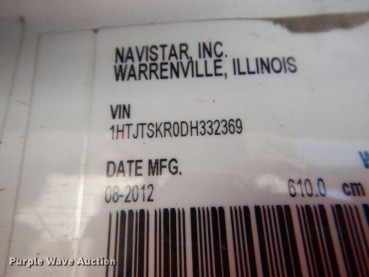 image for item ID9026 2013 International DuraStar 4300  crane truck