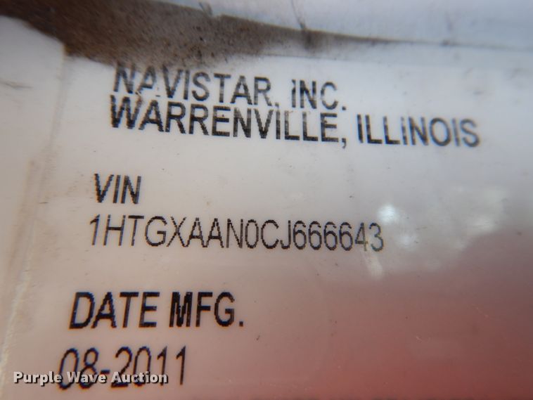 image for item ID9027 2012 International 7400  crane truck