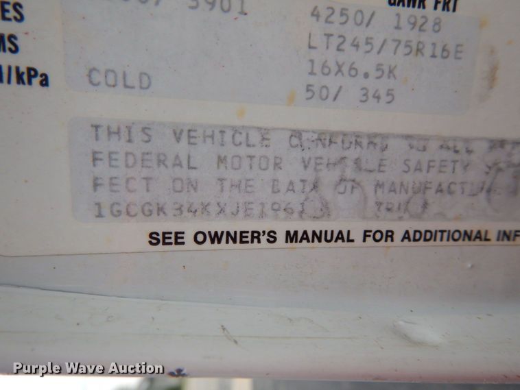 image for item IL9904 1988 Chevrolet K3500  pickup truck