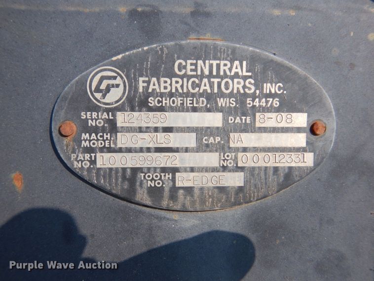 image for item IN9748 Central Fabricators DG-XLS  72"W excavator bucket