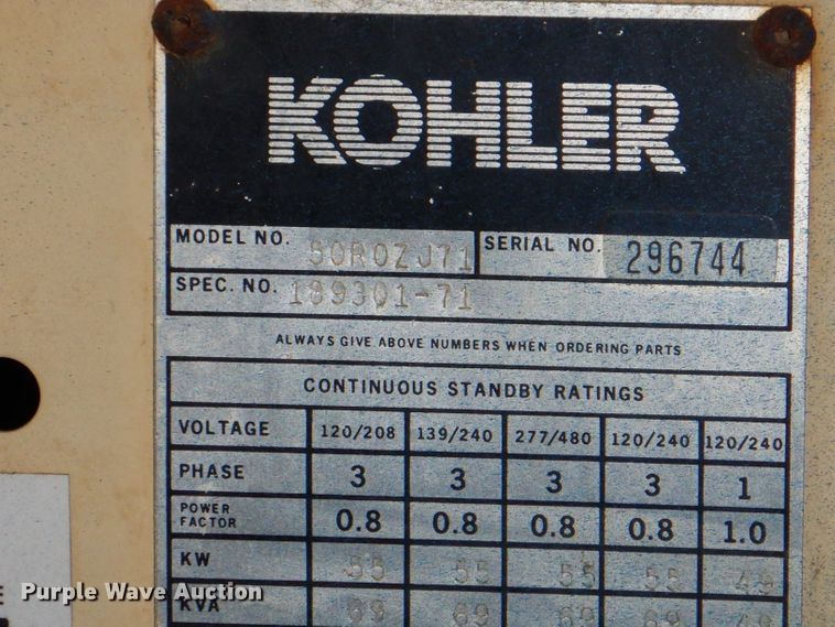 image for item IN9763 John Deere  generator