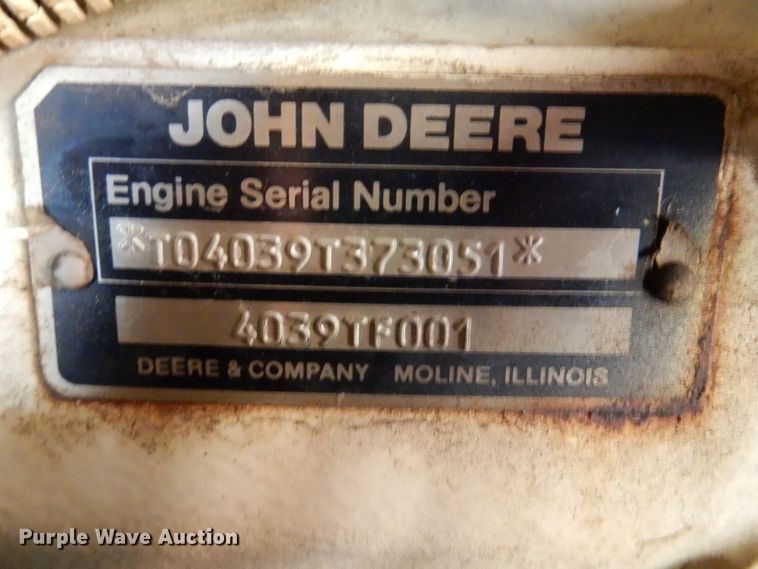 image for item IN9763 John Deere  generator