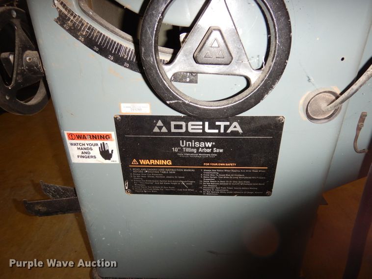 image for item IW9944 Delta Unisaw  tilt arbor saw