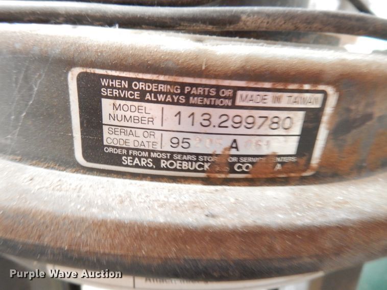 image for item IW9949 Craftsman  113299780 dust collector