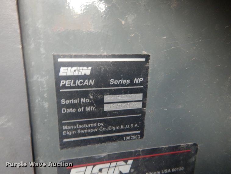 image for item JI9526 2008 Elgin Pelican Series NP  street sweeper truck