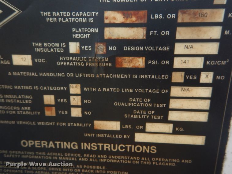 image for item JI9547 2004 Ford F550 Super Duty XL  SuperCab bucket truck