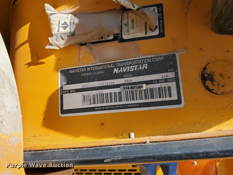 image for item JM9683 1997 International 3800 AmTran  school bus