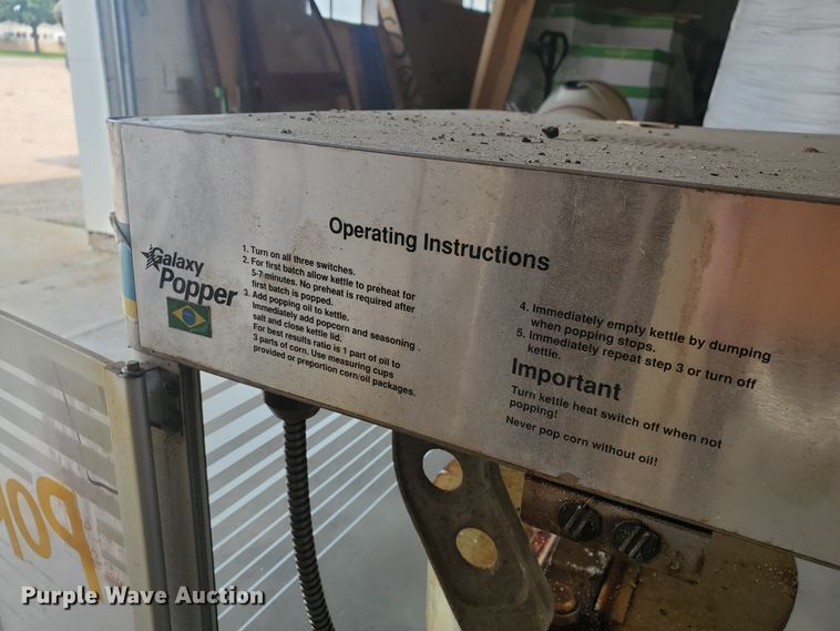 image for item JM9707 (3) popcorn machines