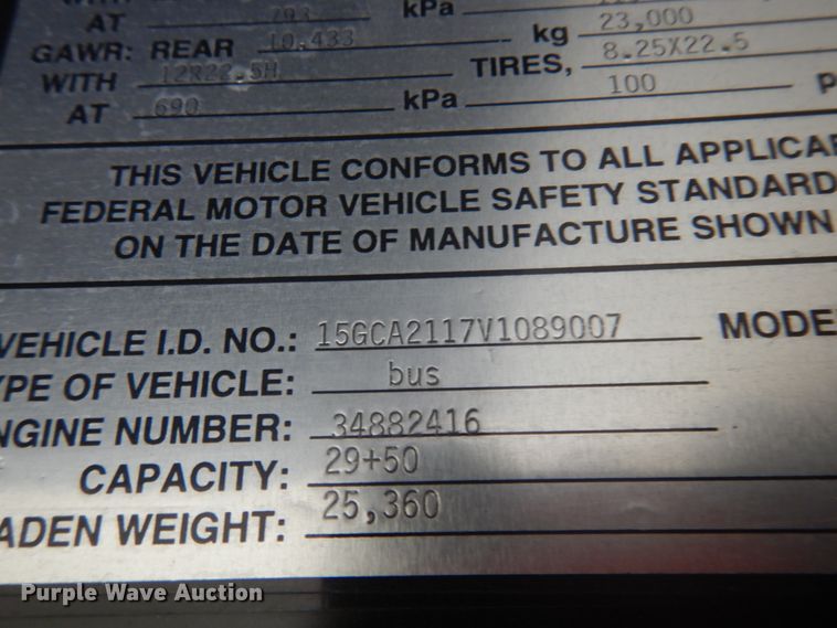 image for item JZ9901 1997 Gillig  transit bus