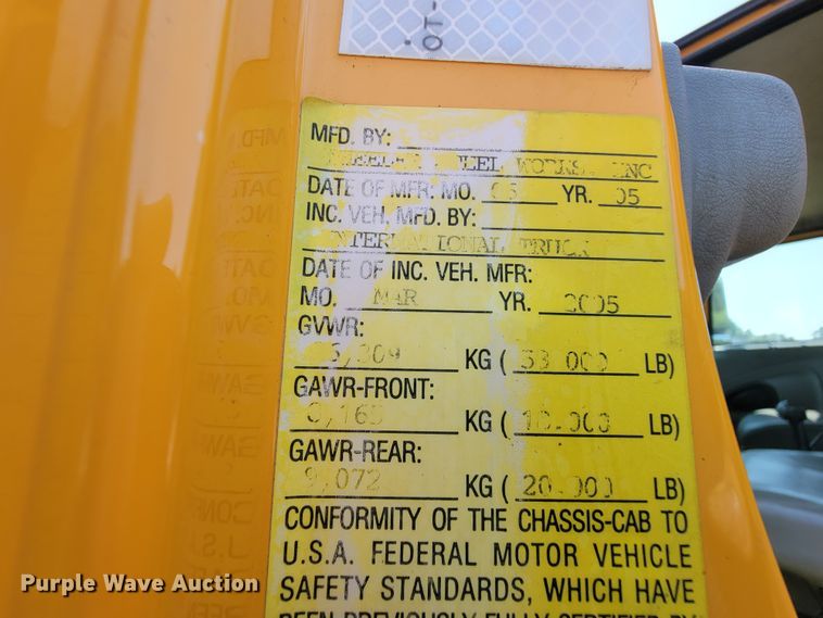 image for item KD9393 2006 International 7500  dump truck