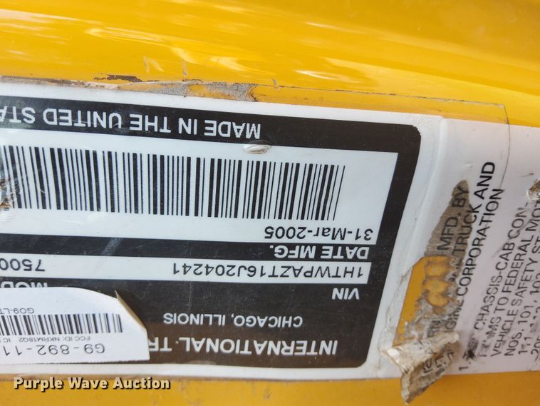 image for item KD9393 2006 International 7500  dump truck