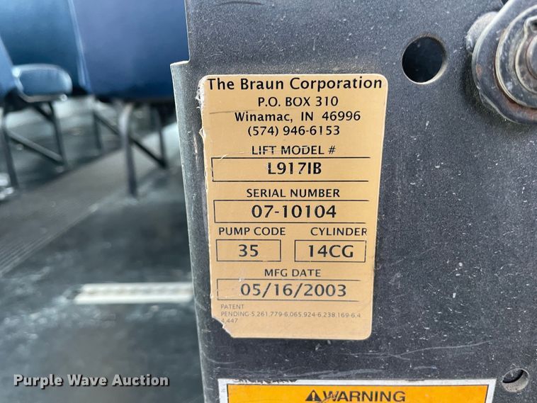 image for item KK9605 2004 Thomas  school bus