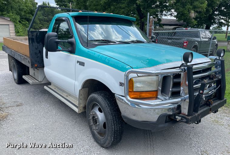 image for item KK9640 1999 Ford F550  dump flatbed truck