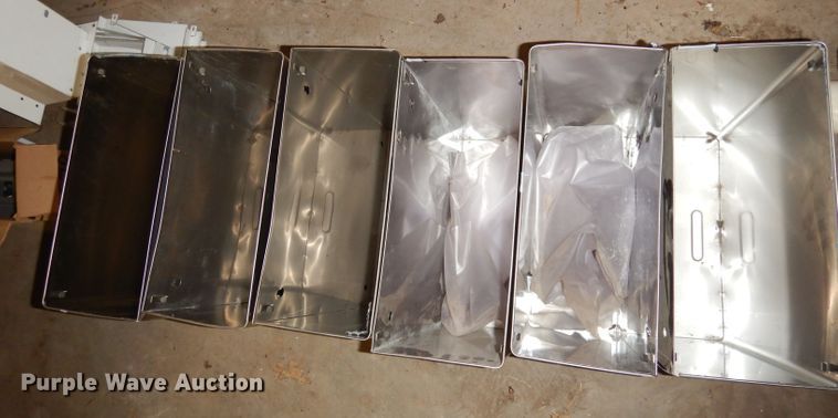 image for item KM9373 (6) stainless steel trash cans