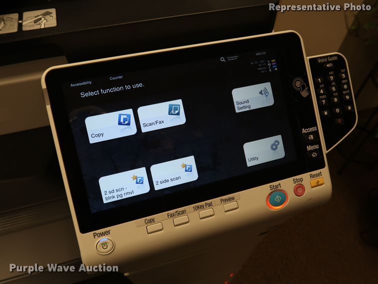 image for item KQ9821 2019 Konica Minolta BizHub C458  multi-function copier