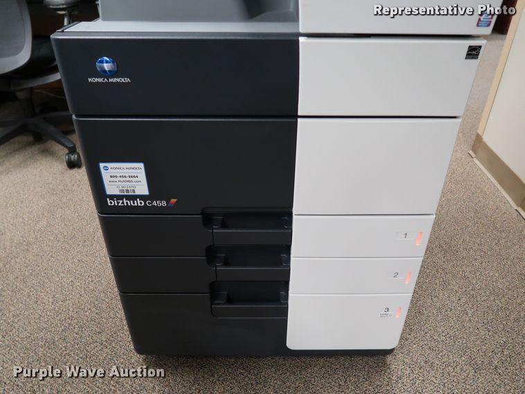 image for item KQ9821 2019 Konica Minolta BizHub C458  multi-function copier
