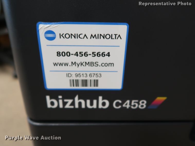 image for item KQ9821 2019 Konica Minolta BizHub C458  multi-function copier