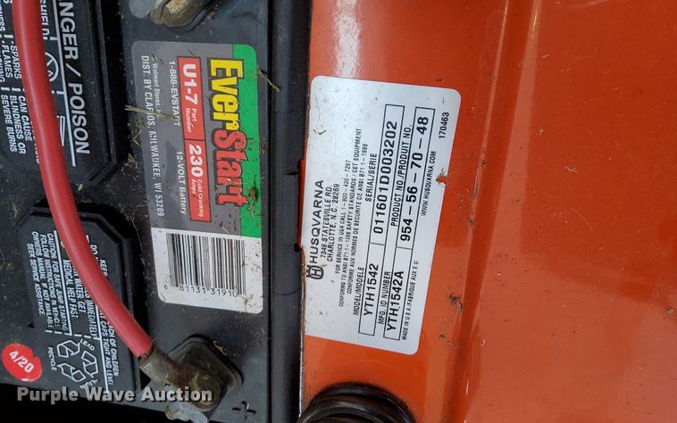 image for item KW9922 Husqvarna YTH1542  lawn mower