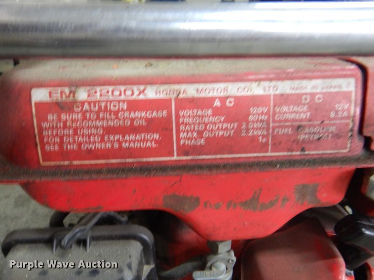image for item KW9926 Honda EM2200X  generator