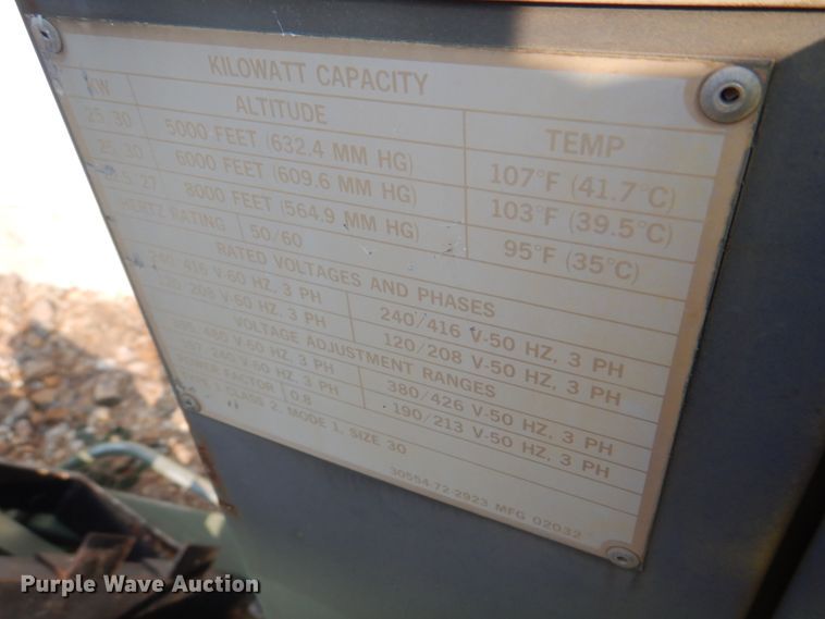 image for item KW9933 Hollingsworth MEP-005A  generator