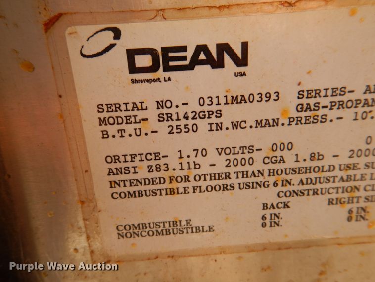 image for item KX9704 Dean SR142GPS  fryer