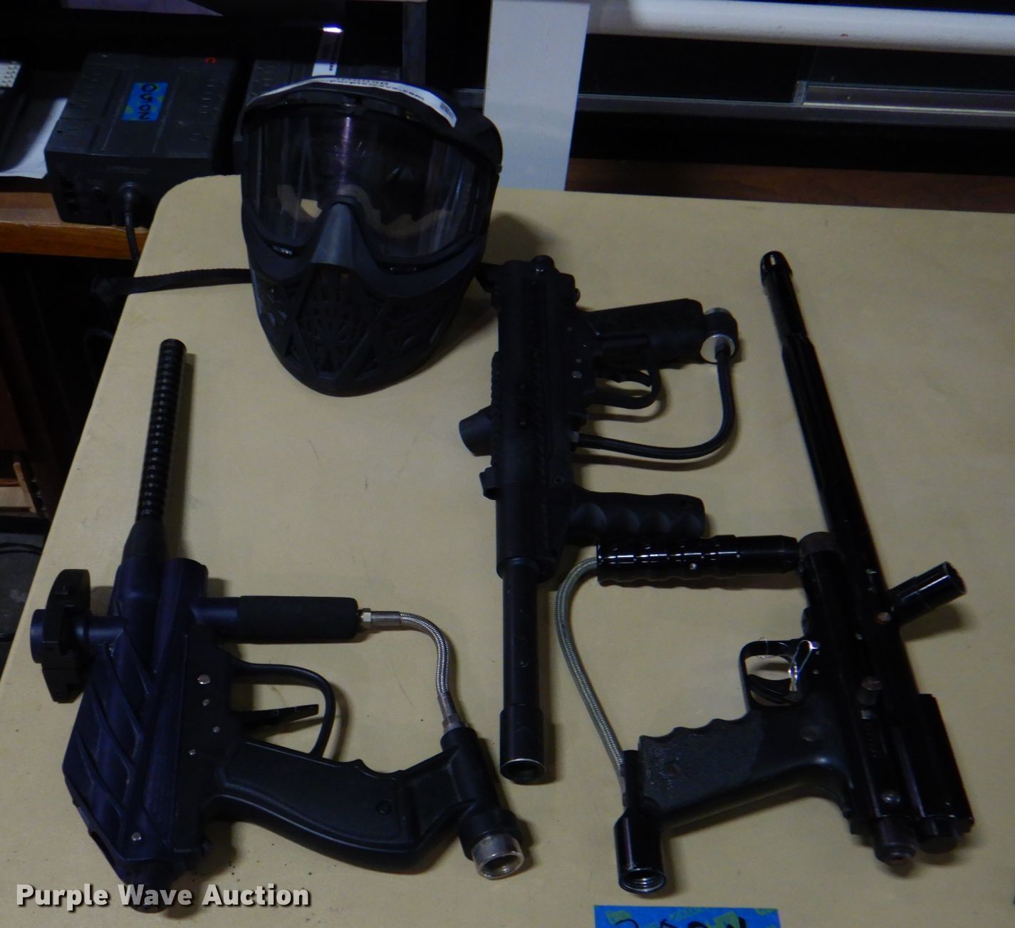 (3) paintball guns in Tulsa, OK Item ID9050 sold Purple Wave