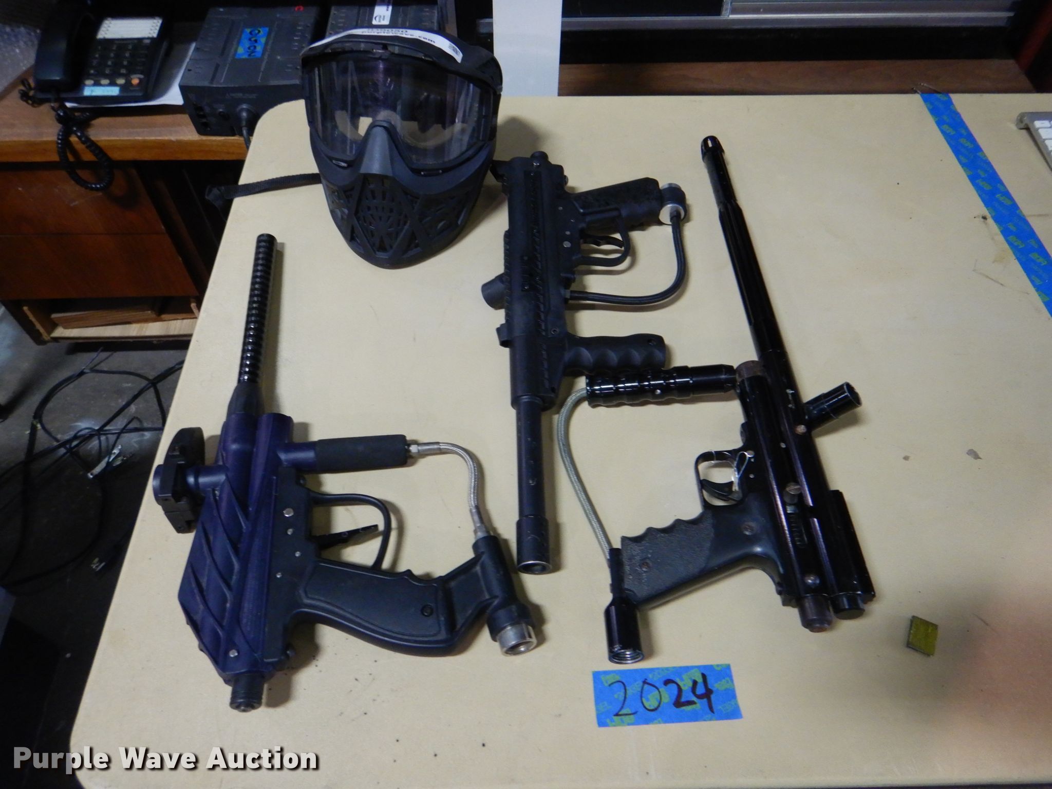 (3) paintball guns in Tulsa, OK Item ID9050 sold Purple Wave