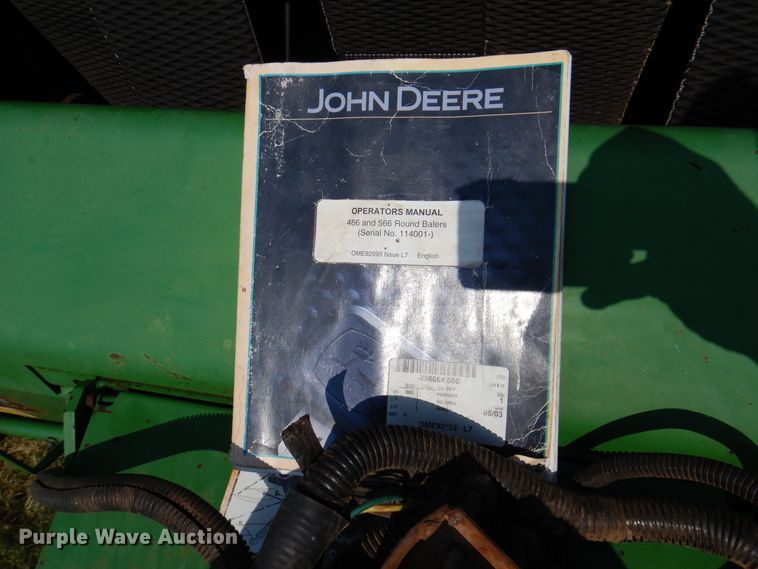 image for item DI5278 1998 John Deere 566  round baler