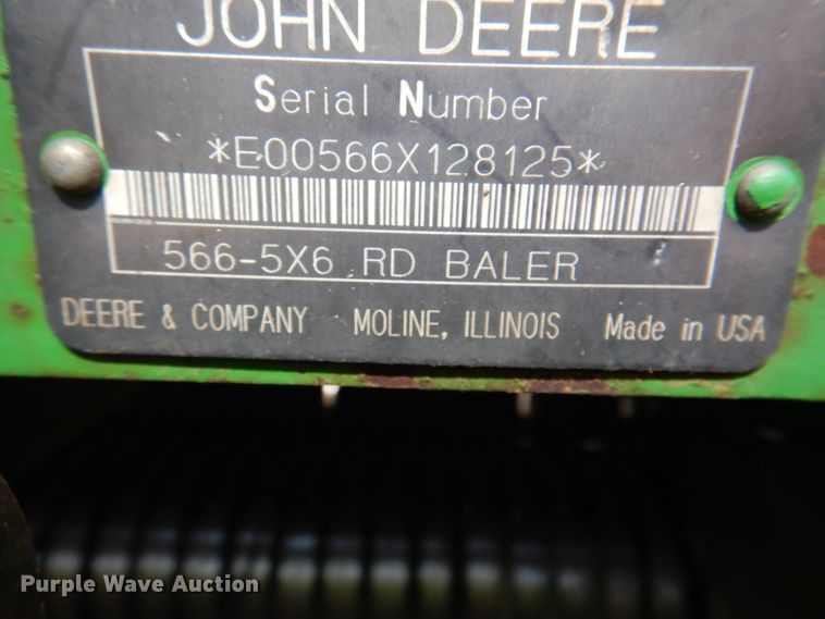 image for item DI5278 1998 John Deere 566  round baler