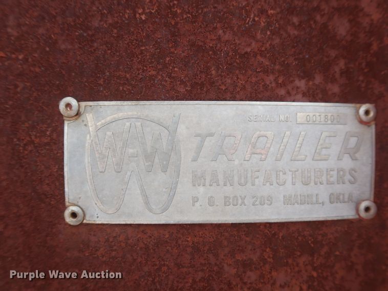 image for item DJ1934 W-W  livestock trailer