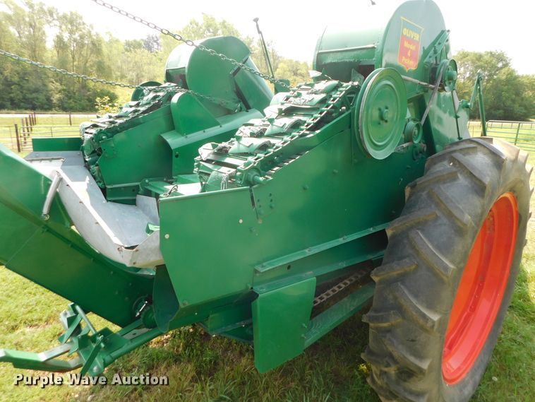 image for item DK8636 Oliver 70  tractor with Oliver Model 4 corn picker