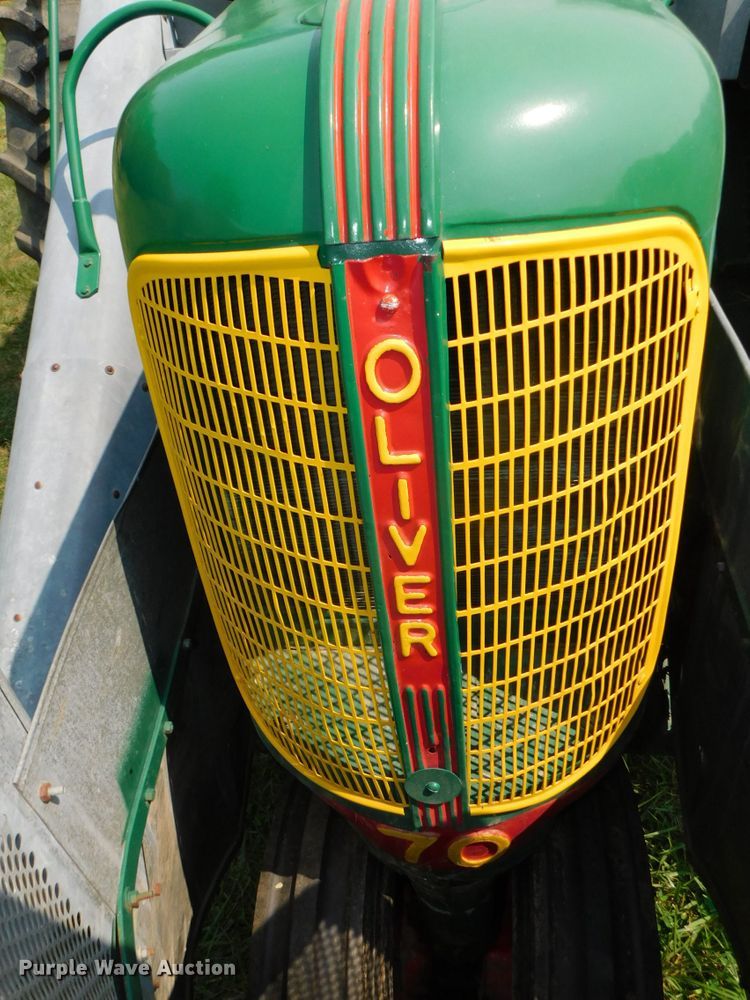 image for item DK8636 Oliver 70  tractor with Oliver Model 4 corn picker