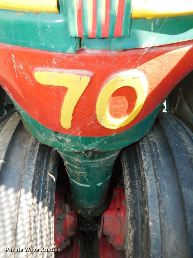 image for item DK8636 Oliver 70  tractor with Oliver Model 4 corn picker