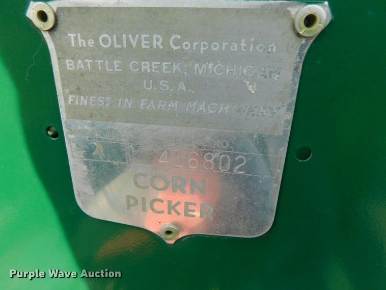 image for item DK8636 Oliver 70  tractor with Oliver Model 4 corn picker