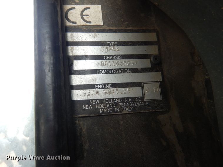 image for item DM1265 New Holland TN75S  MFWD tractor