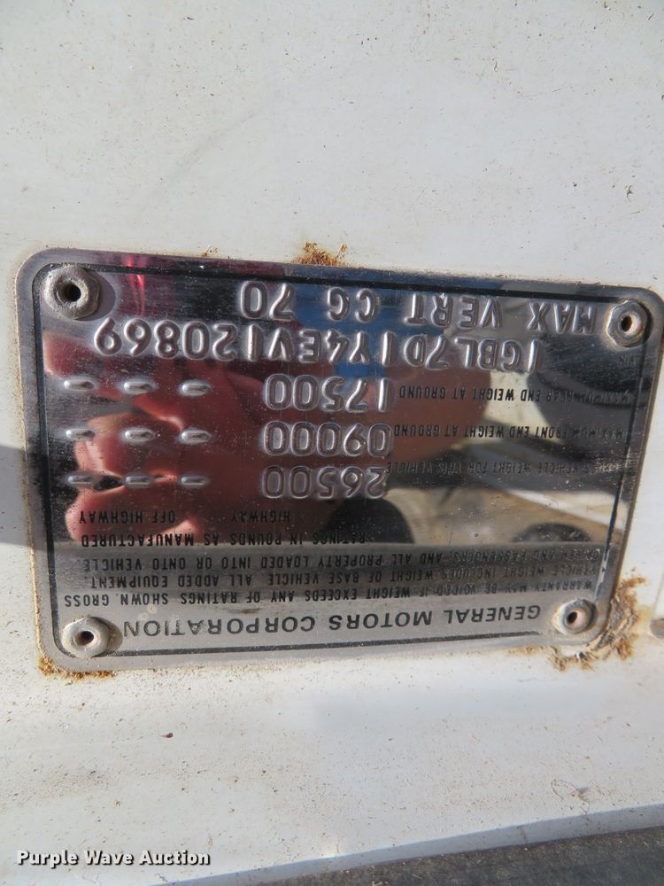 image for item DN5951 1984 Chevrolet Kodiak C70  grain truck