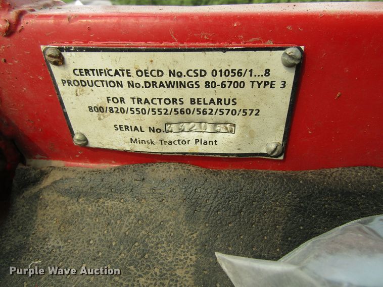 image for item EV9284 1996 Belarus 1025  MFWD tractor